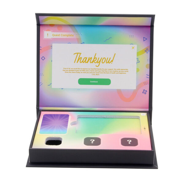 Magnetic Rigid Electronics Gift Box with Printed Insert Magnetic Rigid Electronics Gift Box with Printed Insert