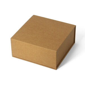 Natural Kraft Hinged-Lid Rigid Retail Gift Packaging Box