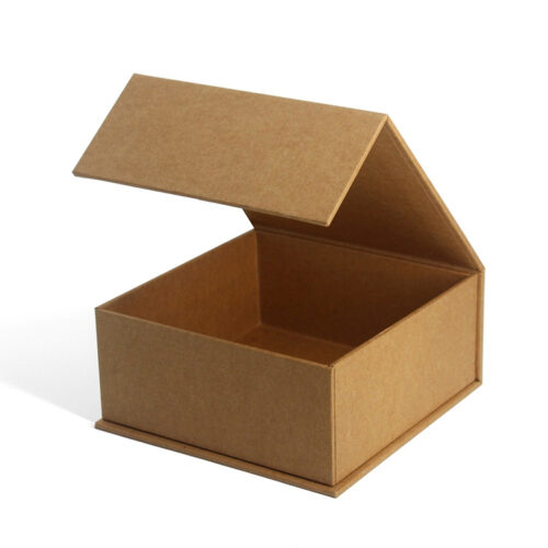 Natural Kraft Hinged-Lid Rigid Retail Gift Packaging Box Natural Kraft Hinged-Lid Rigid Retail Gift Packaging Box