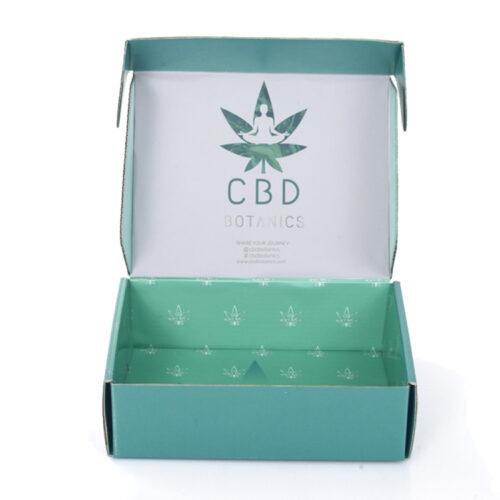 Printed CBD Corrugated Mailer Box for Wellness Products Printed CBD Corrugated Mailer Box for Wellness Products