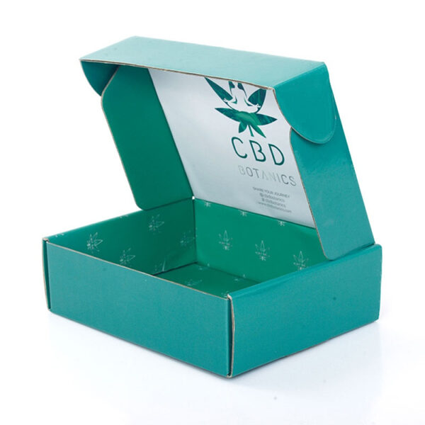 Printed CBD Corrugated Mailer Box for Wellness Products Printed CBD Corrugated Mailer Box for Wellness Products