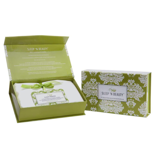 Printed Clamshell Gift Box for Silk Pillowcase Packaging Printed Clamshell Gift Box for Silk Pillowcase Packaging