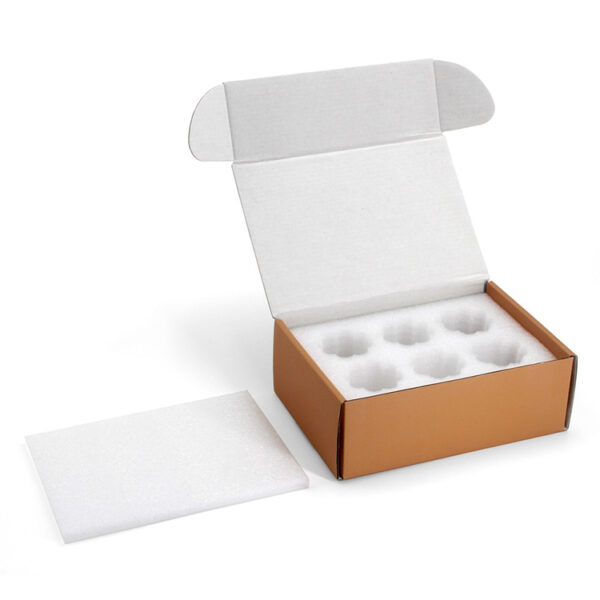 Printed Corrugated Egg Shipping Box with Foam Insert