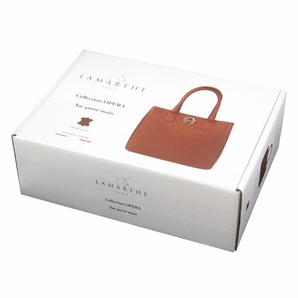 Printed Corrugated Handbag Retail Packaging Box with Logo Printed Corrugated Handbag Retail Packaging Box with Logo