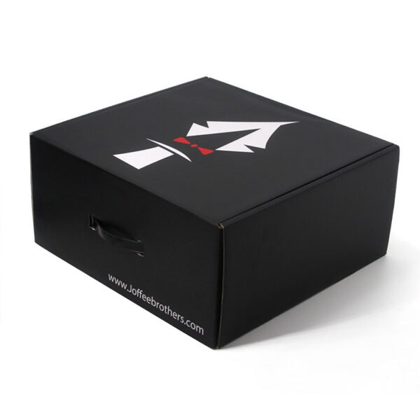 Printed Corrugated Hat Box with Handle and Paper Insert