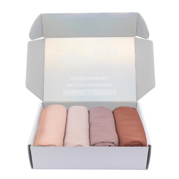 Printed Corrugated Hijab Mailer Box for Fashion Apparel Printed Corrugated Hijab Mailer Box for Fashion Apparel