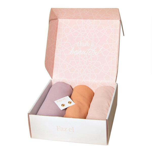 Printed Corrugated Hijab Mailer Box for Fashion Apparel Printed Corrugated Hijab Mailer Box for Fashion Apparel