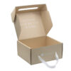 Printed Corrugated Wig Packaging Box with Ribbon Handle Printed Corrugated Wig Packaging Box with Ribbon Handle