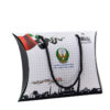 Printed Event Pillow Gift Box with Braided Rope Handles Printed Event Pillow Gift Box with Braided Rope Handles