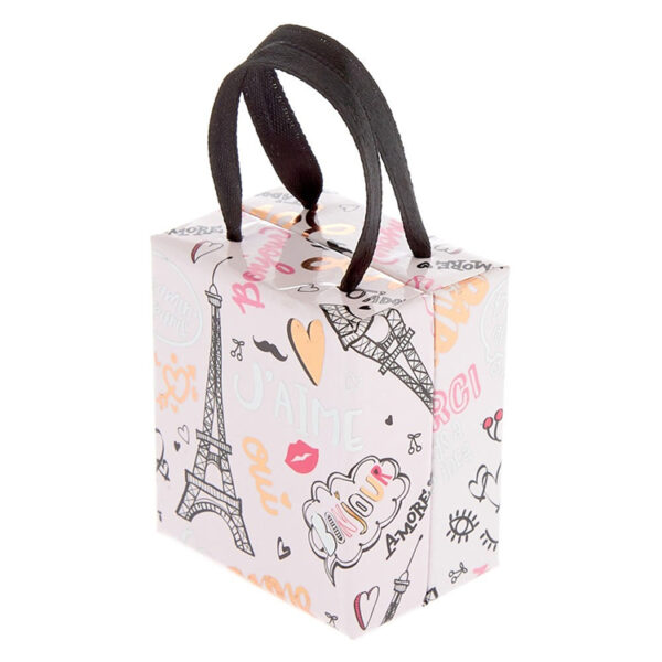 Printed Hinged Birthday Gift Box with Ribbon Carry Handles Printed Hinged Birthday Gift Box with Ribbon Carry Handles