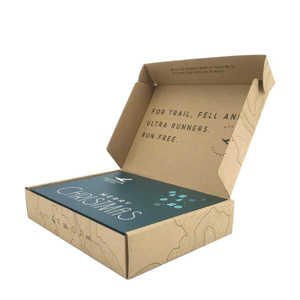 Printed Kraft Shipping Mailer Box for Trail Running Gear Printed Kraft Shipping Mailer Box for Trail Running Gear