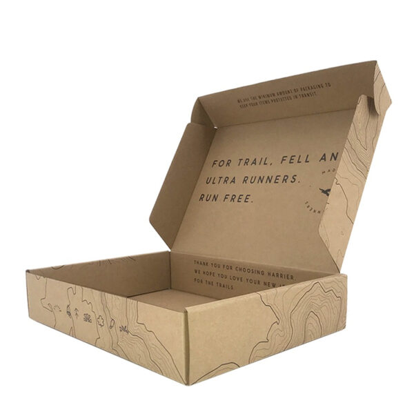 Printed Kraft Shipping Mailer Box for Trail Running Gear Printed Kraft Shipping Mailer Box for Trail Running Gear