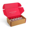 Printed Kraft Wellness Supplement Mailer Box with Dividers Printed Kraft Wellness Supplement Mailer Box with Dividers