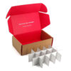 Printed Kraft Wellness Supplement Mailer Box with Dividers Printed Kraft Wellness Supplement Mailer Box with Dividers