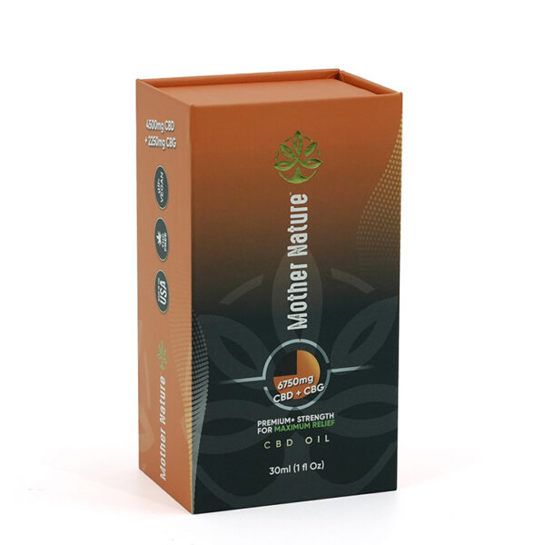 Printed Magnetic Rigid CBD Oil Box with Protective Insert Printed Magnetic Rigid CBD Oil Box with Protective Insert