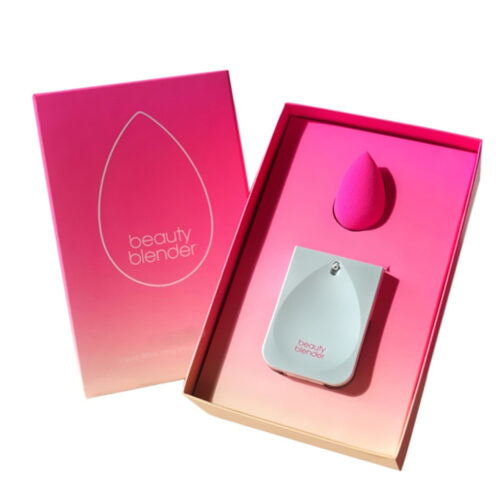 Printed Rigid Makeup Sponge Gift Box with Custom Insert Printed Rigid Makeup Sponge Gift Box with Custom Insert