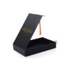 Rigid Clerical Apparel Box with Gold Foil Ribbon Closure Rigid Clerical Apparel Box with Gold Foil Ribbon Closure