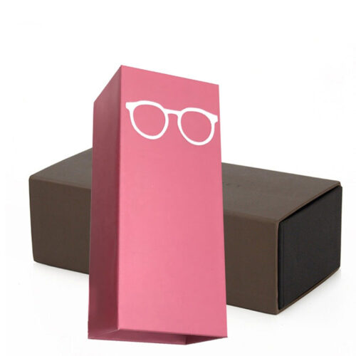 Rigid Drawer Sunglasses Box with Textured Paper Wrapping Rigid Drawer Sunglasses Box with Textured Paper Wrapping