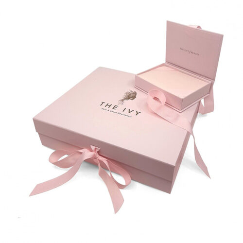 Rigid Gift Voucher Presentation Box with Ribbon Closure Rigid Gift Voucher Presentation Box with Ribbon Closure