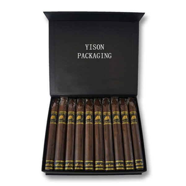 Rigid Hinged-Lid Cigar Presentation Box with Foam Insert