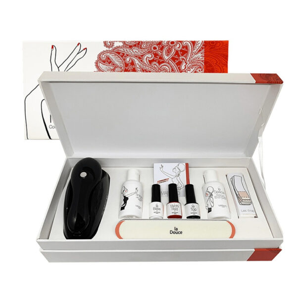 Rigid Hinged-Lid Nail Polish Gift Box with Custom Insert Rigid Hinged-Lid Nail Polish Gift Box with Custom Insert