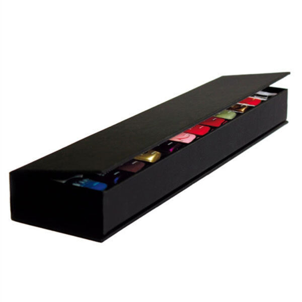 Rigid Hinged-Lid Nail Polish Gift Box with Custom Insert Rigid Hinged-Lid Nail Polish Gift Box with Custom Insert