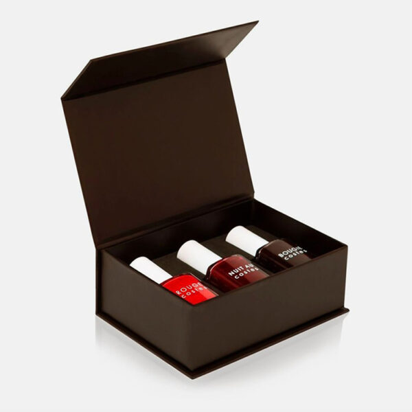 Rigid Hinged-Lid Nail Polish Gift Box with Custom Insert Rigid Hinged-Lid Nail Polish Gift Box with Custom Insert