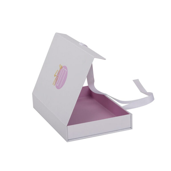 Rigid Hinged-Lid Presentation Box with Satin Ribbon Tie Rigid Hinged-Lid Presentation Box with Satin Ribbon Tie