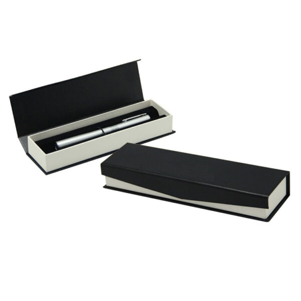 Rigid Hinged Pen Presentation Box with Black Foam Insert Rigid Hinged Pen Presentation Box with Black Foam Insert