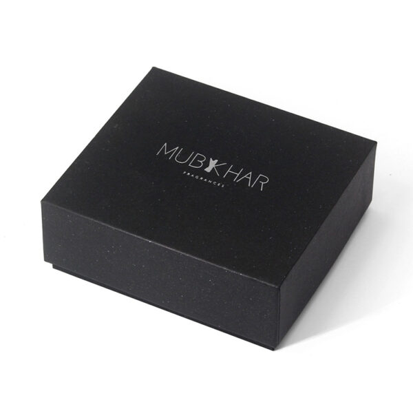 Rigid Perfume Box with Foil Logo and Fitted Foam Insert