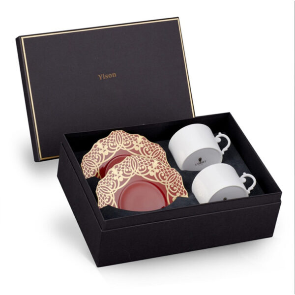 Rigid Porcelain Tea Cup Gift Box with Protective Insert Rigid Porcelain Tea Cup Gift Box with Protective Insert