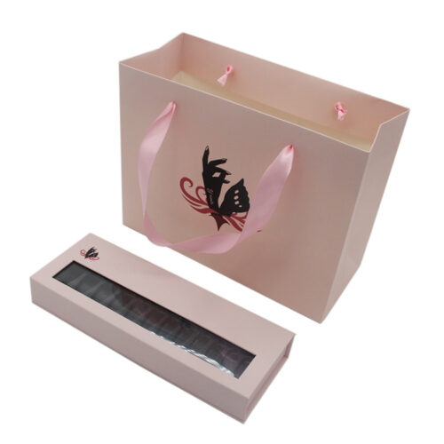 Rigid Press-On Nail Gift Box with Window and Molded Insert Rigid Press-On Nail Gift Box with Window and Molded Insert
