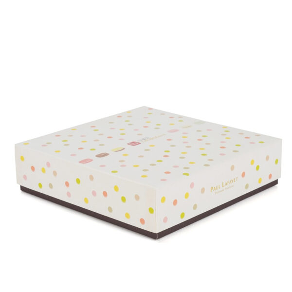 Two-Piece Macaron Gift Box with Custom Molded Plastic Insert Two-Piece Macaron Gift Box with Custom Molded Plastic Insert