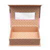 Window Hinged Press-On Nail Gift Box with Printed Design