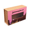 Window Hinged Press-On Nail Gift Box with Printed Design